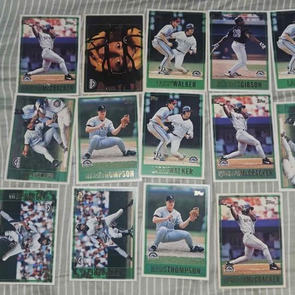Lot of 13 Topps Colorado Rockies Baseball Cards